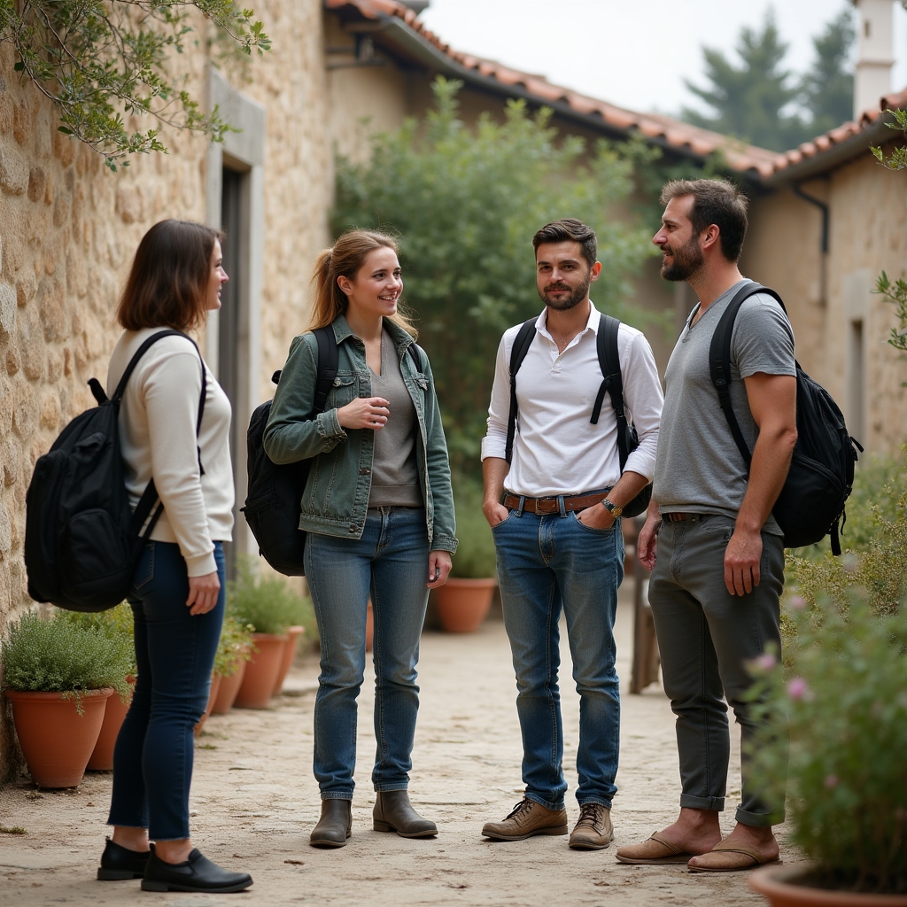 Il team di Salyvmavix Digital durante una visita a un produttore locale
